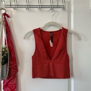 Urban Outfitters Out From Under
Hailey Seamless Plunge Cropped Tank
Top